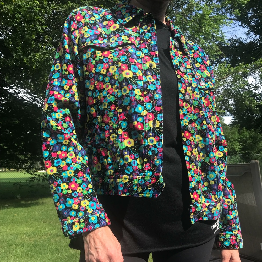 Corduroy Floral Jacket